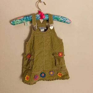 Adorable Floral Overall Dress